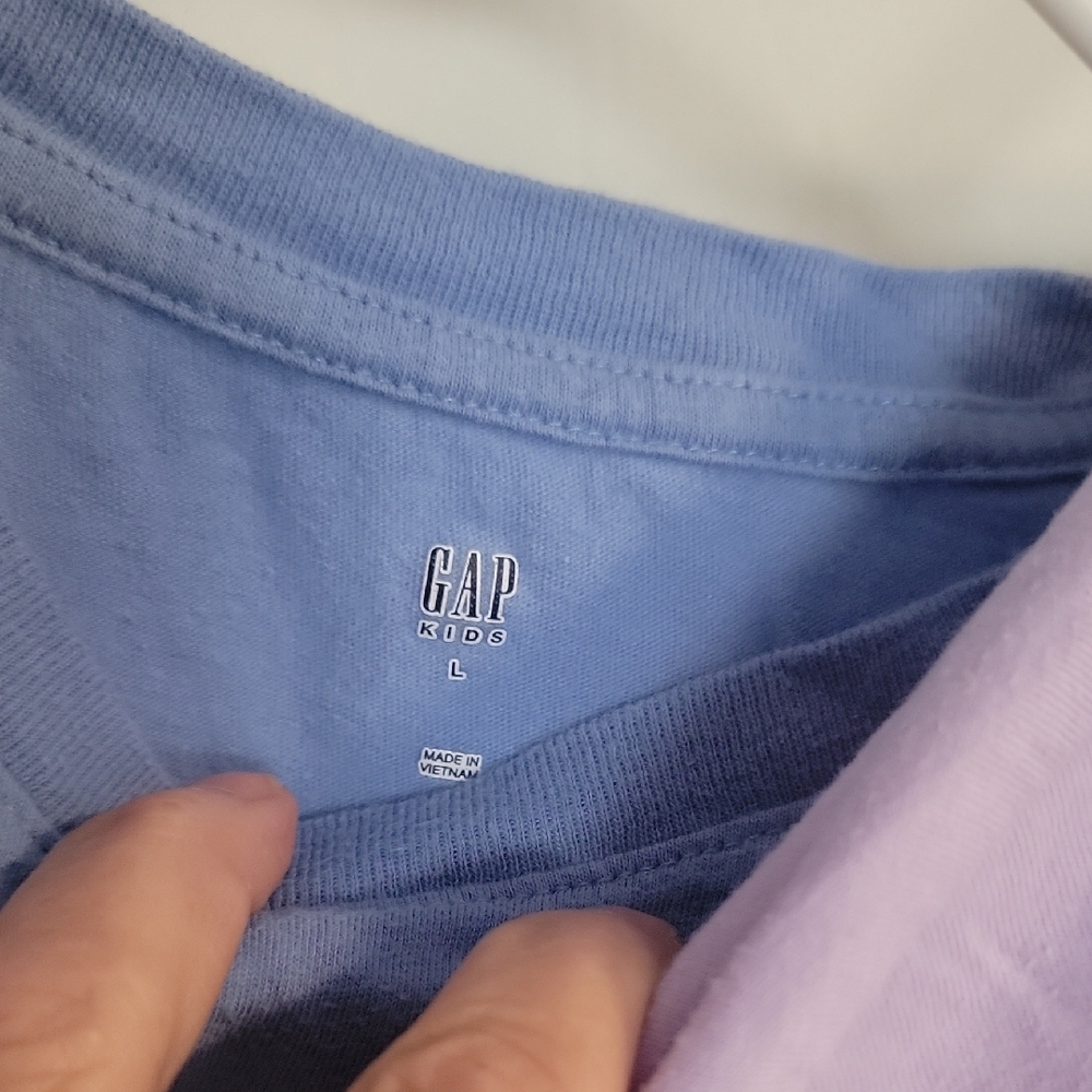 GAP Kids Short Sleeve T-Shirt Set - Lavender and Burgundy - Picture 2 of 8